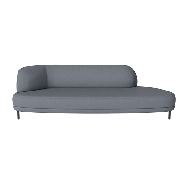 GRACE 3 SEATER SOFA WITH OPEN END RIGHT MIRA - STONE BLUE