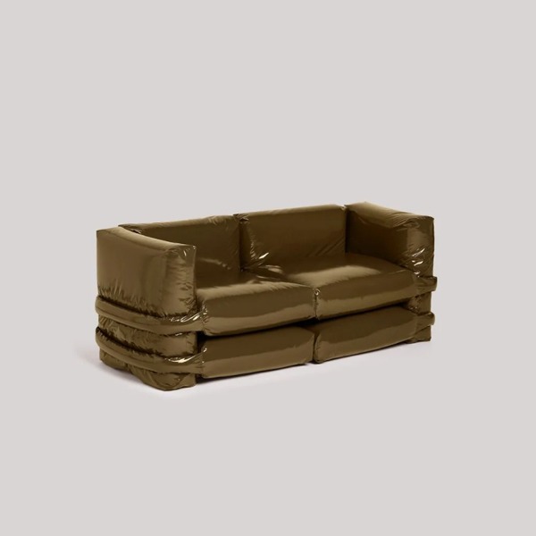2-SEATER 2 SIDES MONO LACQUER - OLIVE